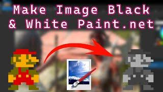 Paint.net: How To Make Black And White Image in Paint.net