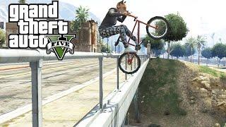 GTA 5 Epic BMX tricks montage #8 (Grinds, Flip ,Spin, wallride, transfer)