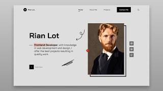 Responsive Personal Portfolio Website Using HTML CSS & JavaScript