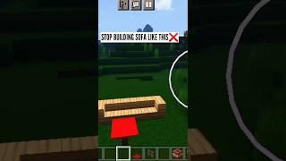 (*Super easy*)SOFA IN MINECRAFT|Zapster #shorts