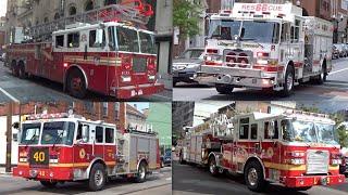 Fire Trucks Responding - Compilation