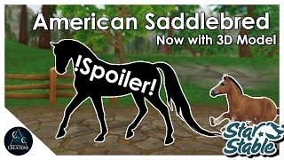 SSO - !SPOILER! - American Saddlebred (WITH 3D Model and Animations) (released)