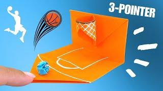 EASY origami basketball hoop paper toy DIY