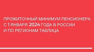 Прожиточный минимум пенсионеров в России и по регионам в 2024 году. На какую доплату к пенсии влияет