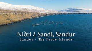 Sandsvágur in Sandur, Sandoy - The Faroe Islands, (DJI Mavic Air 2 4K)