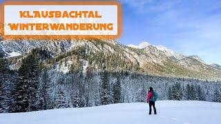 Klausbachtal im Nationalpark Berchtesgaden: traumhafte Winterwanderung