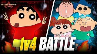 Shinchan Challenged His Friends In Shadow Fight Arena  | Shinchan Playing Shadow Fight 4 Arena 