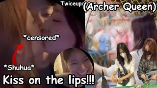 twice tzuyu kissed G-idle Shuhua and Elkie at the same time ft. Tzuyu playing Archery in Taiwan