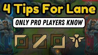 THE MOST Useful Laning Tips You Don't Already Know