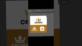 CROWN LOGO DESIGN using Adobe illustrator #adobeillustrator #shortsyoutube #ai #shorts #tutorial