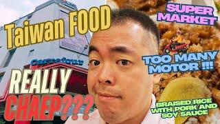 EP.2 Taiwan Food Turely Really Cheap?SoySauce pork rice/Potato balls /Buffet/Carrefour/Unique Waffle