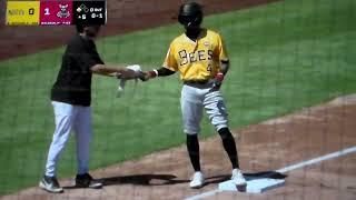 Salt Lake Bees' Caleb Ketchup hits triple vs. El Paso, 9/15/24