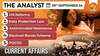 Current Affairs Today: The Analyst 29 September 2024 | Newspaper Analysis | Vajiram And Ravi