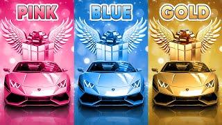 Choose Your Gift!  Pink, Blue or Gold ⭐️ How Lucky Are You?  Quiz Shiba