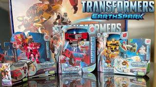 NEW Transformers EARTHSPARK Toys Featuring Spin Changer OPTIMUS PRIME and deluxe BUMBLEBEE!