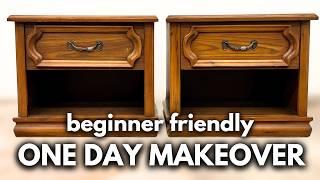 Beginner Friendly | Nightstands Get a ONE DAY MAKEOVER with Beyond Paint!