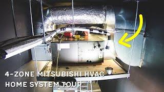 My High Efficiency 4-Zone Mitsubishi System Tour