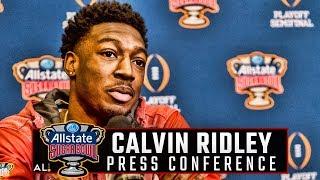 Alabama WR Calvin Ridley addresses the media ahead of the Sugar Bowl vs Clemson