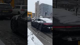 Black beauty in snow  #shortsfeed #car #ytshorts #viralvideo #trending #youtube #shortsviral #yt