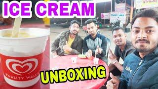 Kwality Wall's ice cream Unboxing | Enjoy with Friend's️ | Sansan Beria Nirsha | Mithun Hansraj