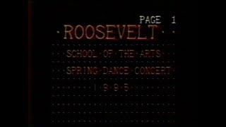 Roosevelt School Of The Arts (Fresno, California) Spring Dance Concert May 18, 1995