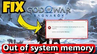 God of war Ragnarok out of system memory Fix