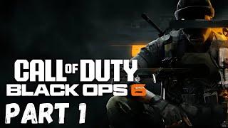 CALL OF DUTY BLACK OPS 6 Playthrough Gameplay Part 1