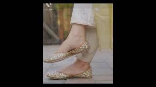 Pakistani Nagra Shoes | juta | uniq juta #beautiful #pakistan #shoes # girl #female #shorts