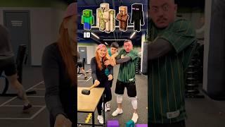 Minecraft Two Run Challenge🟩 Zombie‍️ vs Golem vs Villager vs Enderman🟪 Who won?