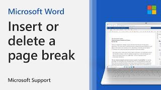 How to add or delete a page break in Word | Microsoft