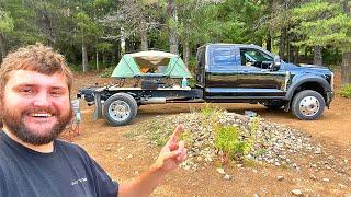 Moving into my BRAND NEW Ford F-550 with the CHEAPEST FLATBED POSSIBLE