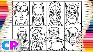 Superheroes vs Villains Coloring Pages/Superman/Batman/Spider-Man/Spektrem - Shine [NCS Release]