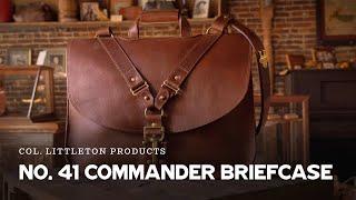 Make a Statement: Exquisite Handmade Leather Briefcase with Copper Accents