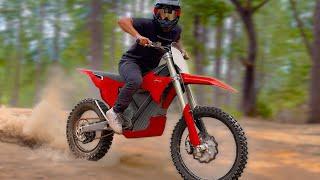 The World's Most Powerful Electric Dirt Bike // 2023 Stark Varg ALPHA First Ride