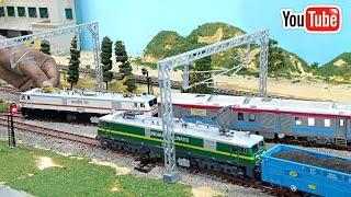 Indian railways Miniature Model train | WAP 7 Model | WAG 9 Model | EMU Local Train | train video