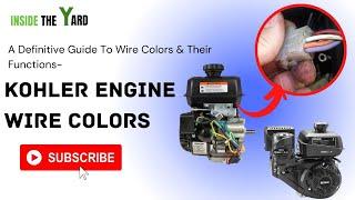 Kohler Engine Wire Colors - A To Z Details