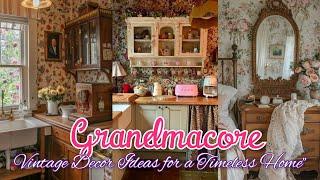 Embrace Grandmacore: Cozy Vintage Decor Ideas for a Timeless Home️Home Decor