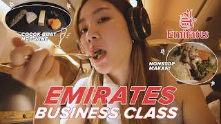 FINALLY REVIEW BUSINESS CLASS LAGI! CGK-DBX Jakarta - Dubai , Emirates Business Class