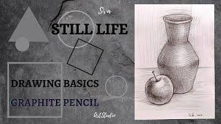 Drawing basics. Still life from two objects.