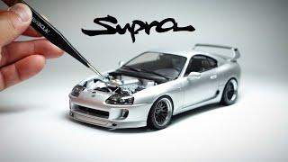 BUILDING A TOYOTA SUPRA REPLICA MODEL CAR | 1/24 Scale Tamiya.