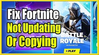 How to FIX Fortnite Not Updating or STUCK Copying on PS4 (Easy Method!)