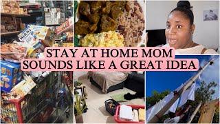 Stay At Home Mom? Shopping With Lovell & Luci | HUGE GROCERY HAUL | Cleaning | Cooking +More