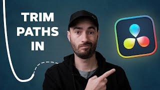 How to use TRIM PATHS(lines + shapes) in Davinci Resolve 19