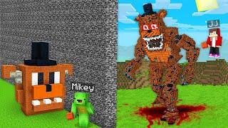 JJ and Mikey CHEATED with FNAF House Build Battle in Minecraft! - Maizen