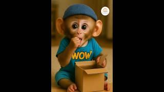 look to this baby monkey 