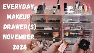 EVERYDAY MAKEUP DRAWER(S) – November 2024 – Declutter + Shop My Stash