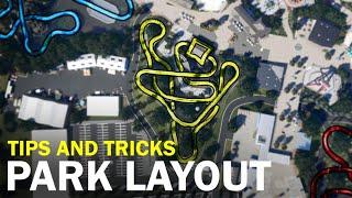 Planning Your Park Layout - Planet Coaster (1 and 2) Tutorial #1 - Realistic Looking Parks