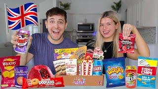 Trying BRITISH SNACKS For The First Time!!