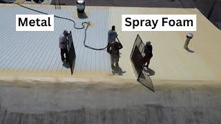 Spray Foam Roofing Over an Existing Metal Roof