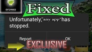 How to Fix "Unfortunately (any app) has stopped" in Android